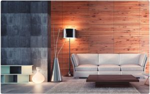 Leuchten in Wohnzimmer