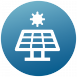 Icon für Photovoltaik und Speicher